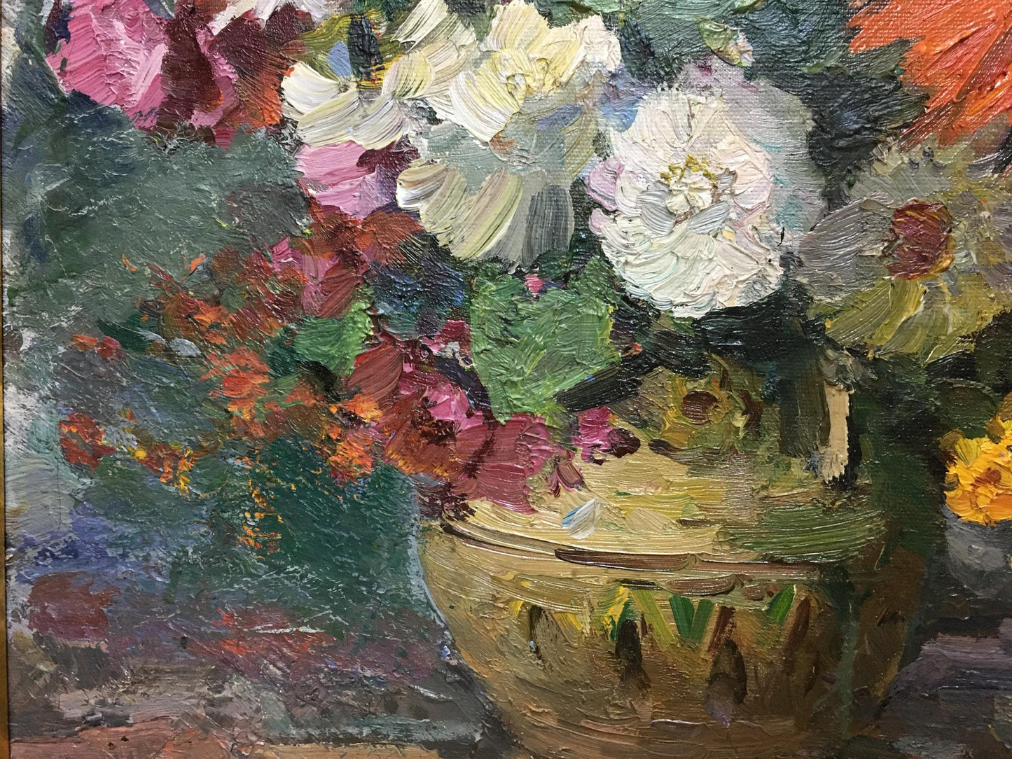 Oil painting Autumn flowers Khodchenko Lev Pavlovich