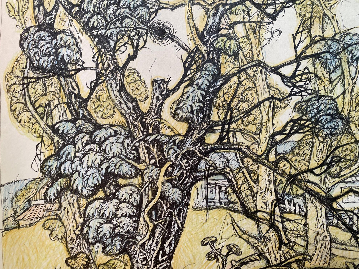 Pencil, Ink, painting End of August Litvinov Oleg Arkad'yevich