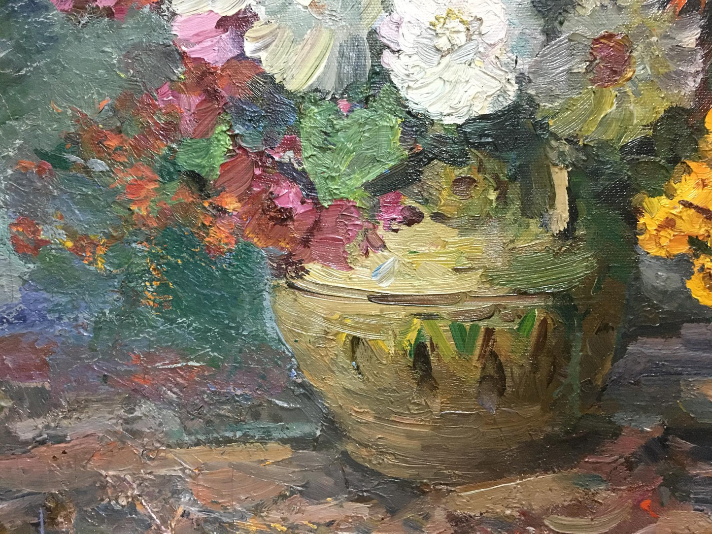 Oil painting Autumn flowers Khodchenko Lev Pavlovich