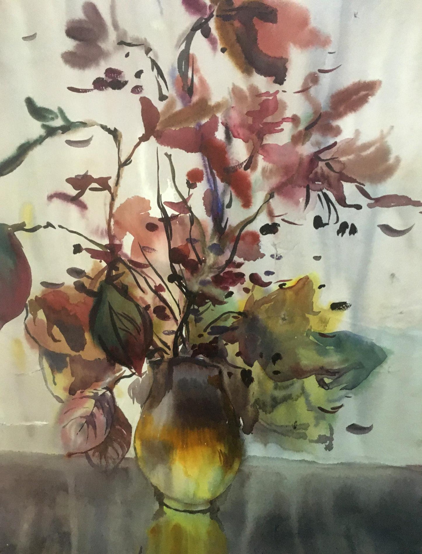 Watercolor painting Flowers Palazhchenko Irina