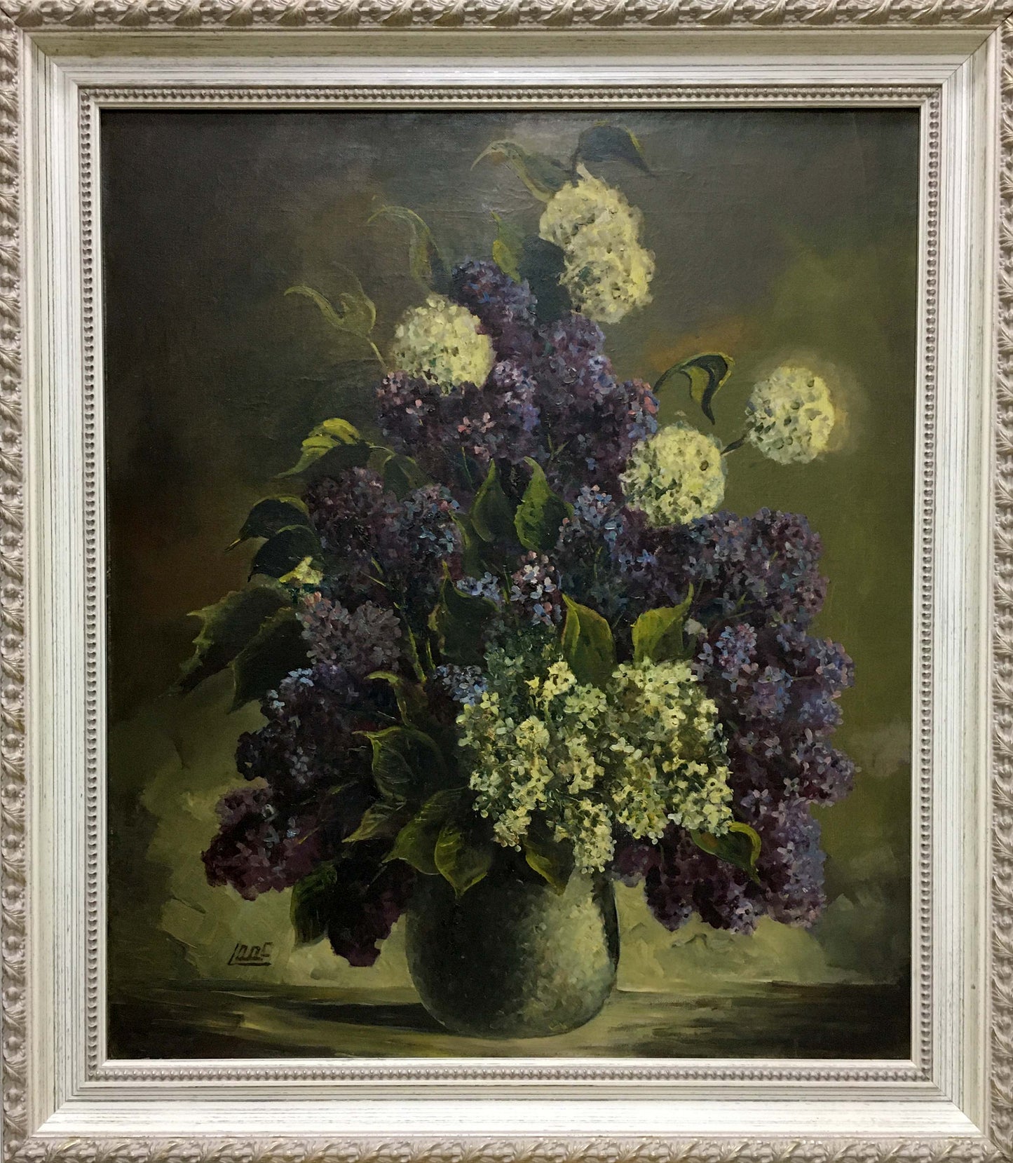 Oil painting Flowers Unknown artist