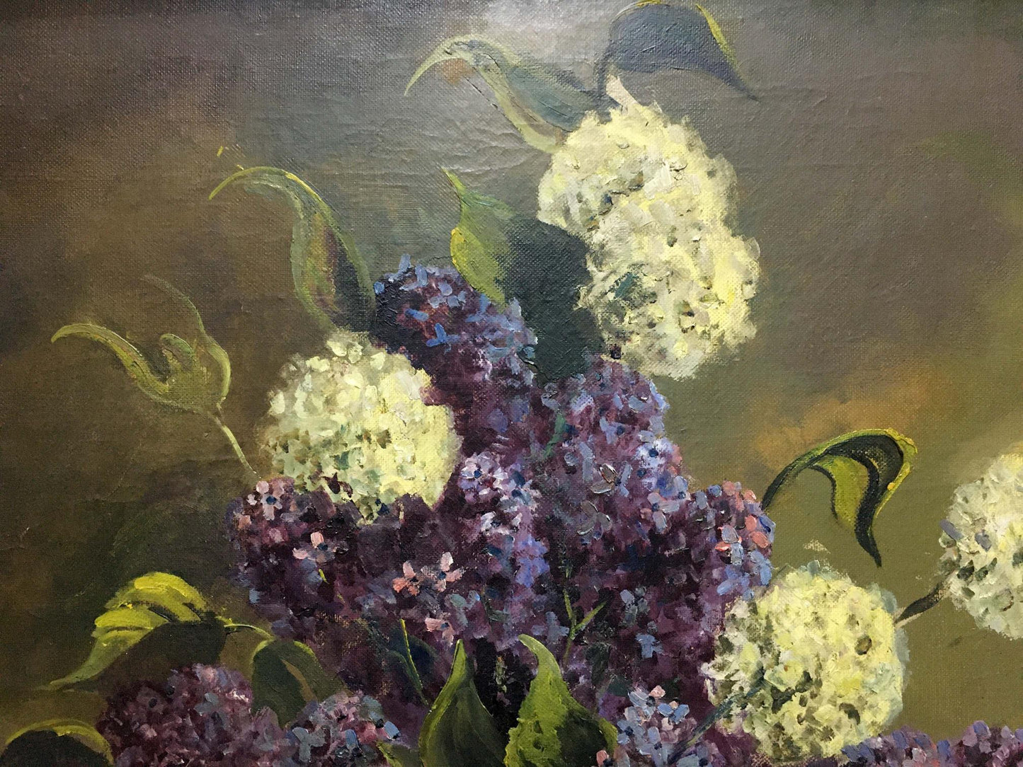 Oil painting Flowers Unknown artist