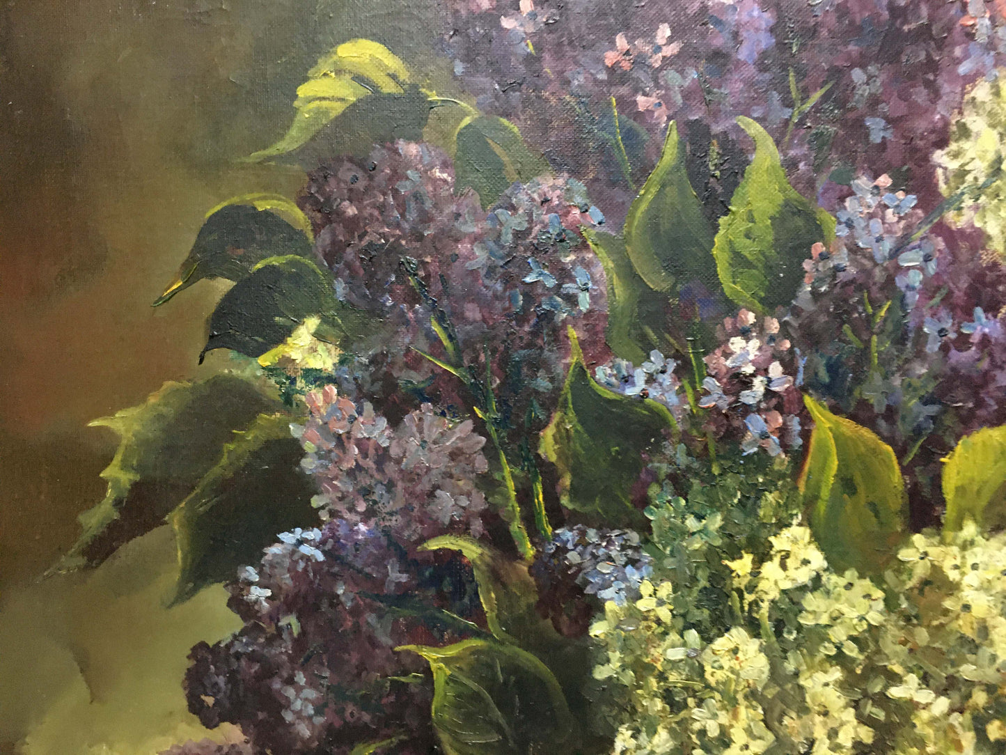 Oil painting Flowers Unknown artist