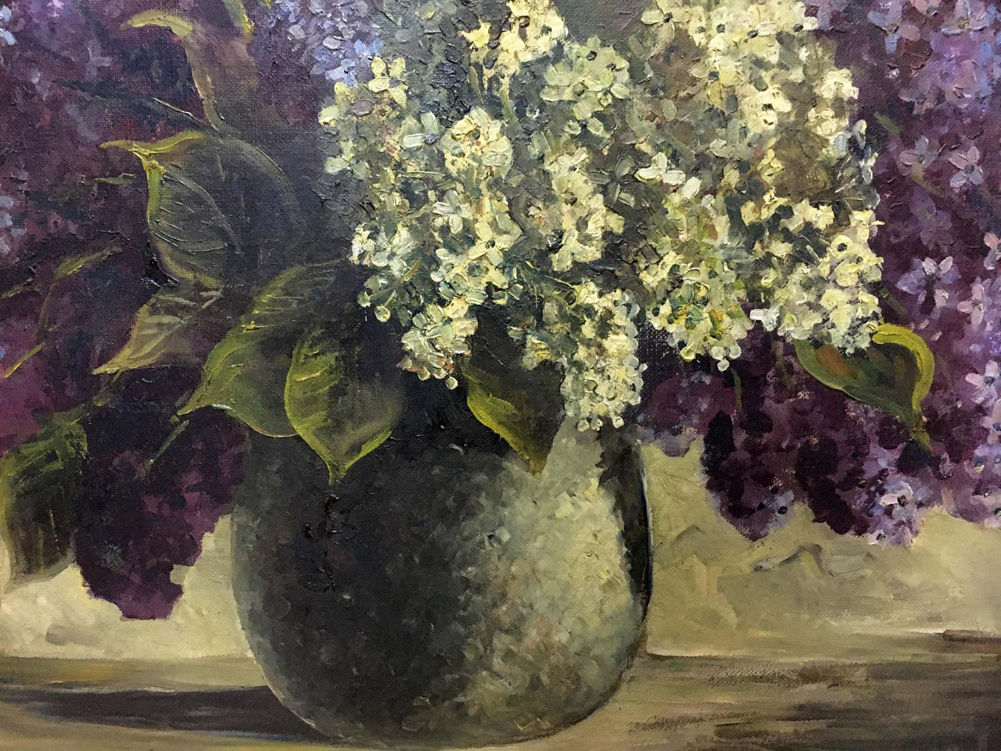 Oil painting Flowers Unknown artist