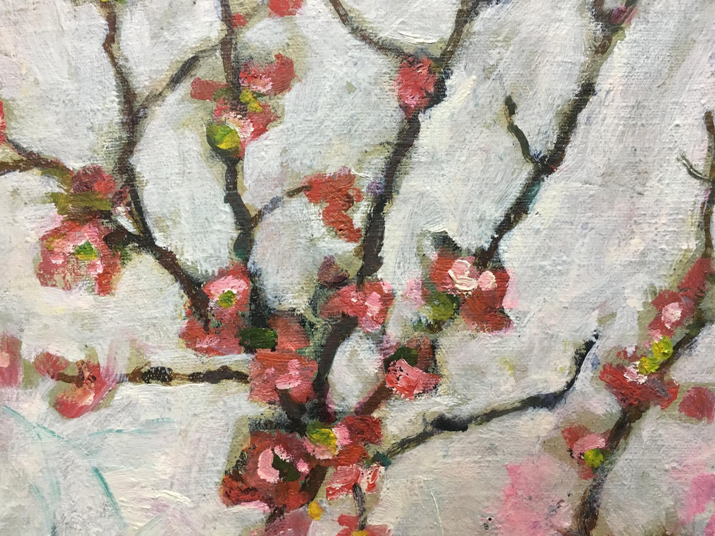 Oil painting Flowers are growing Volsky Petr Dmitrievich