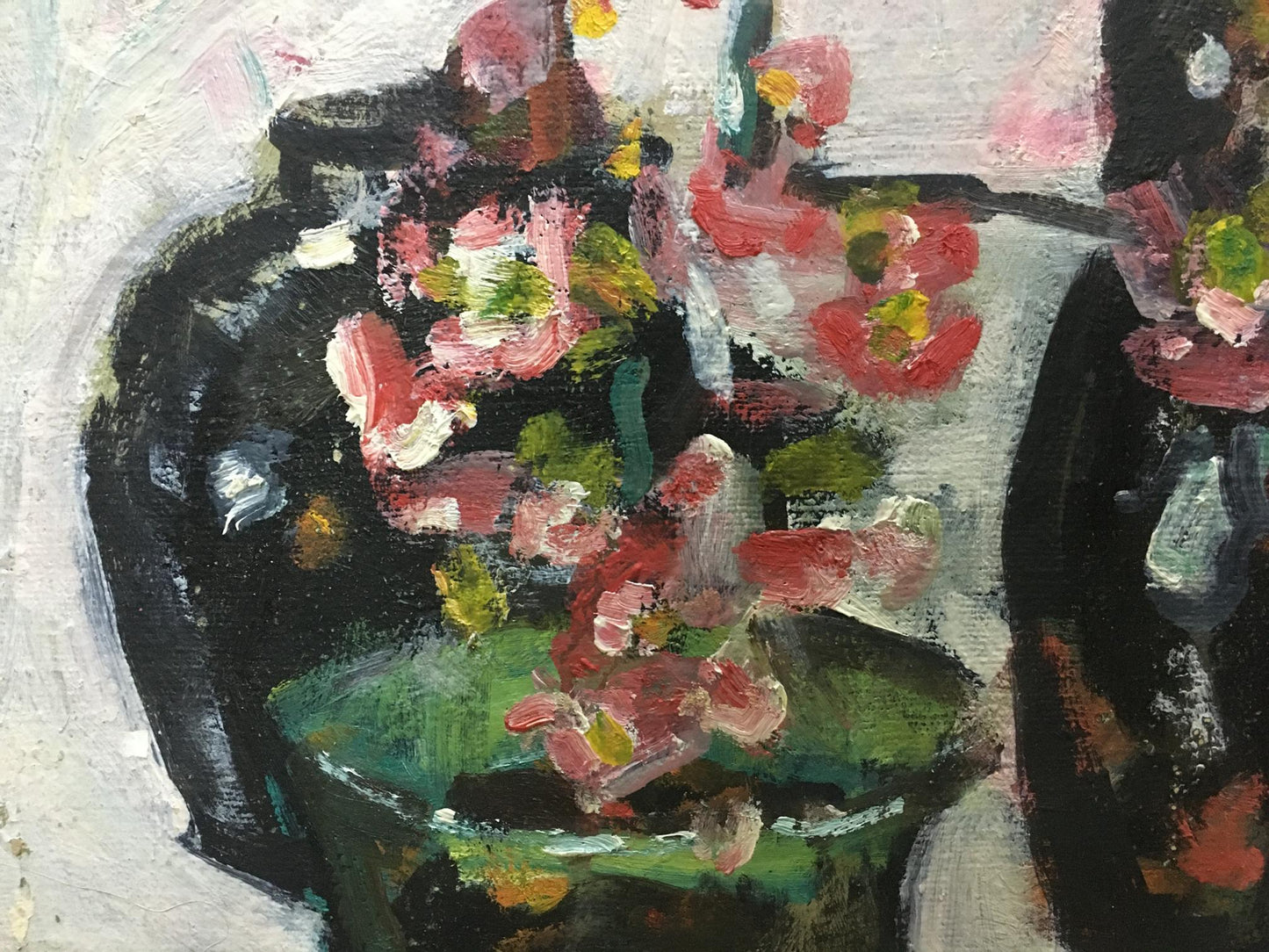 Oil painting Flowers are growing Volsky Petr Dmitrievich