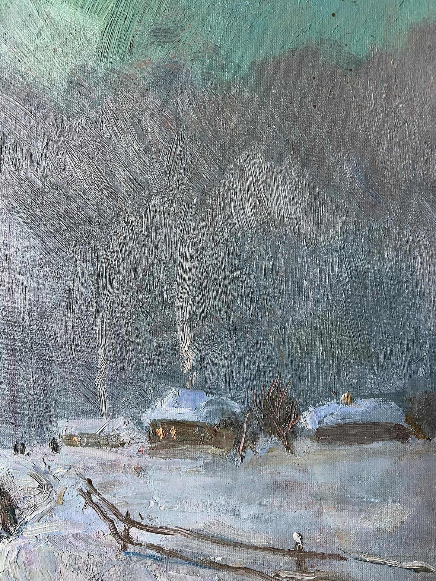 Winter Village landscape
