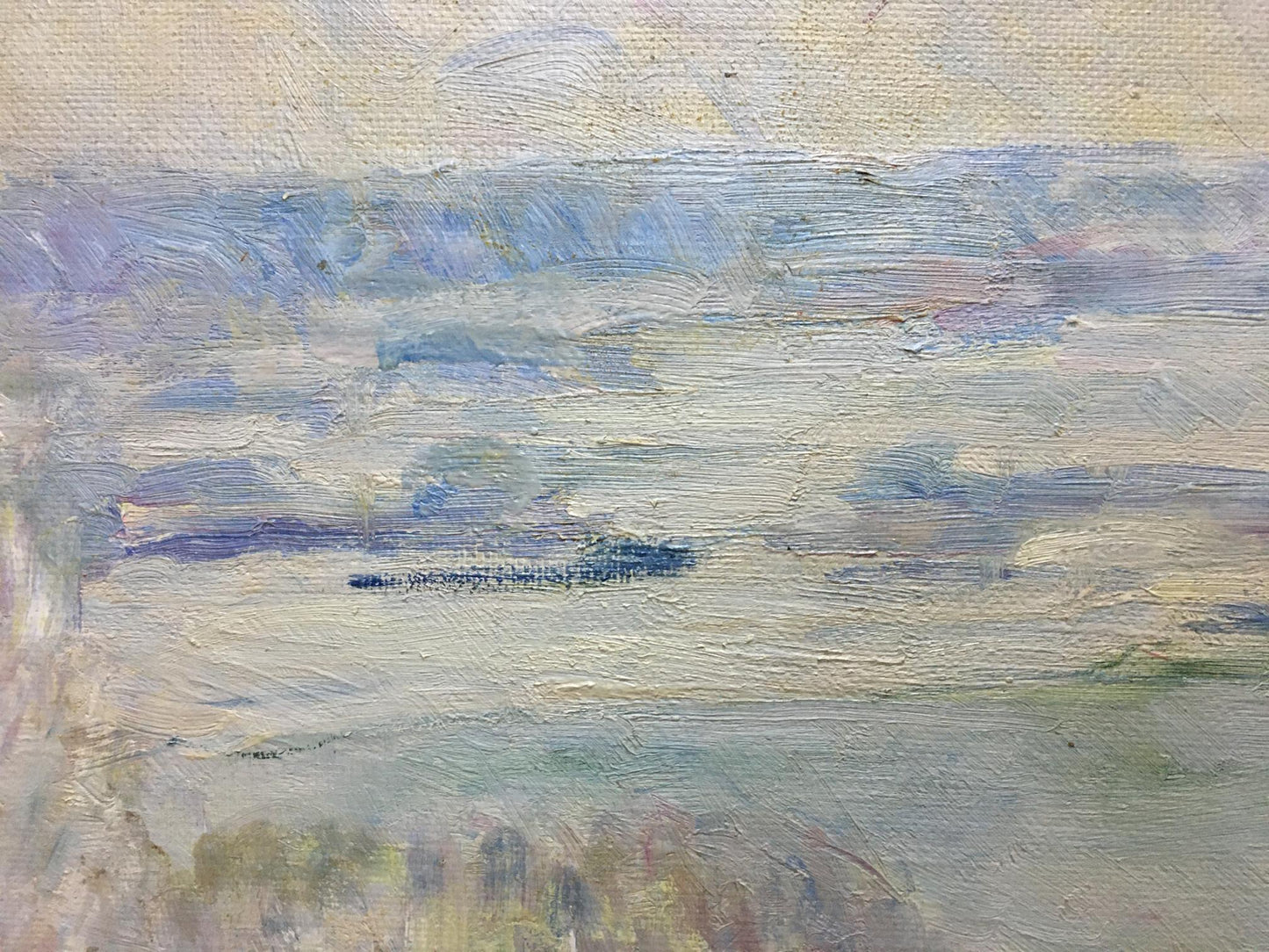 Oil painting Winter landscape Naumova Tamara Sergeevna