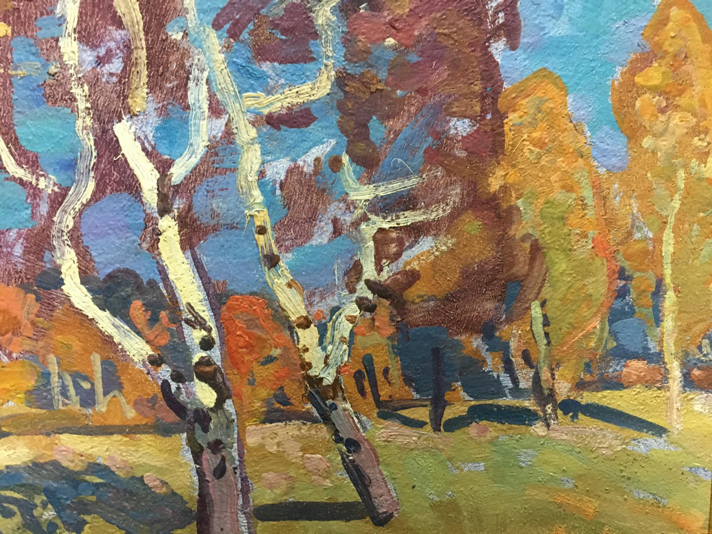 Oil painting Forest landscape Gaiduk Viktor Kirillovich
