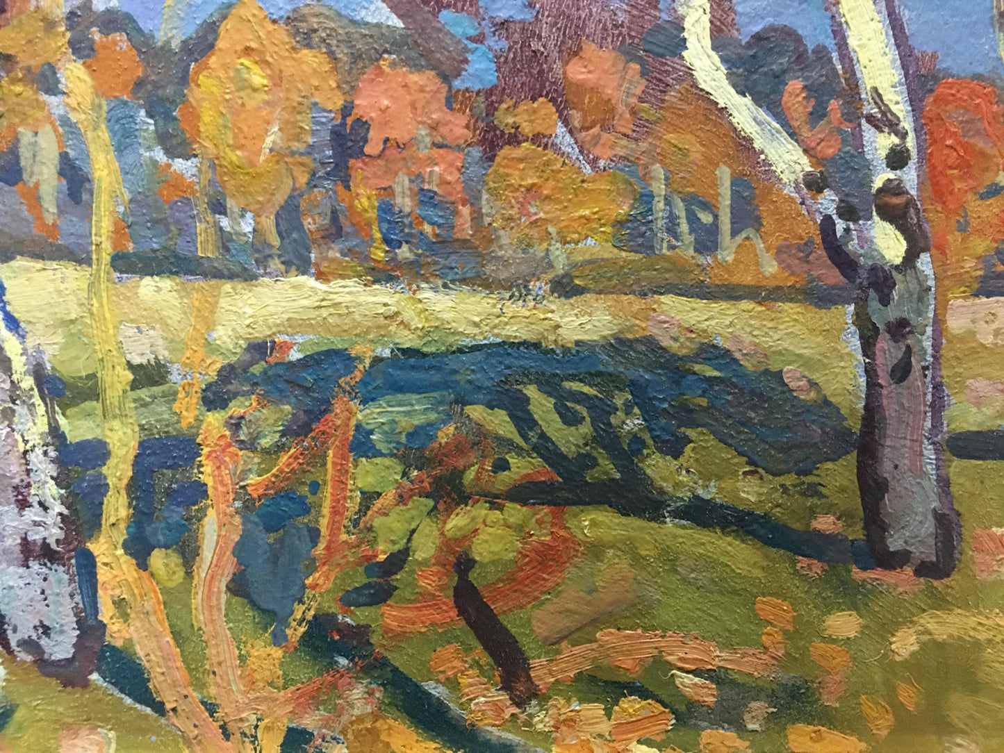 Oil painting Forest landscape Gaiduk Viktor Kirillovich