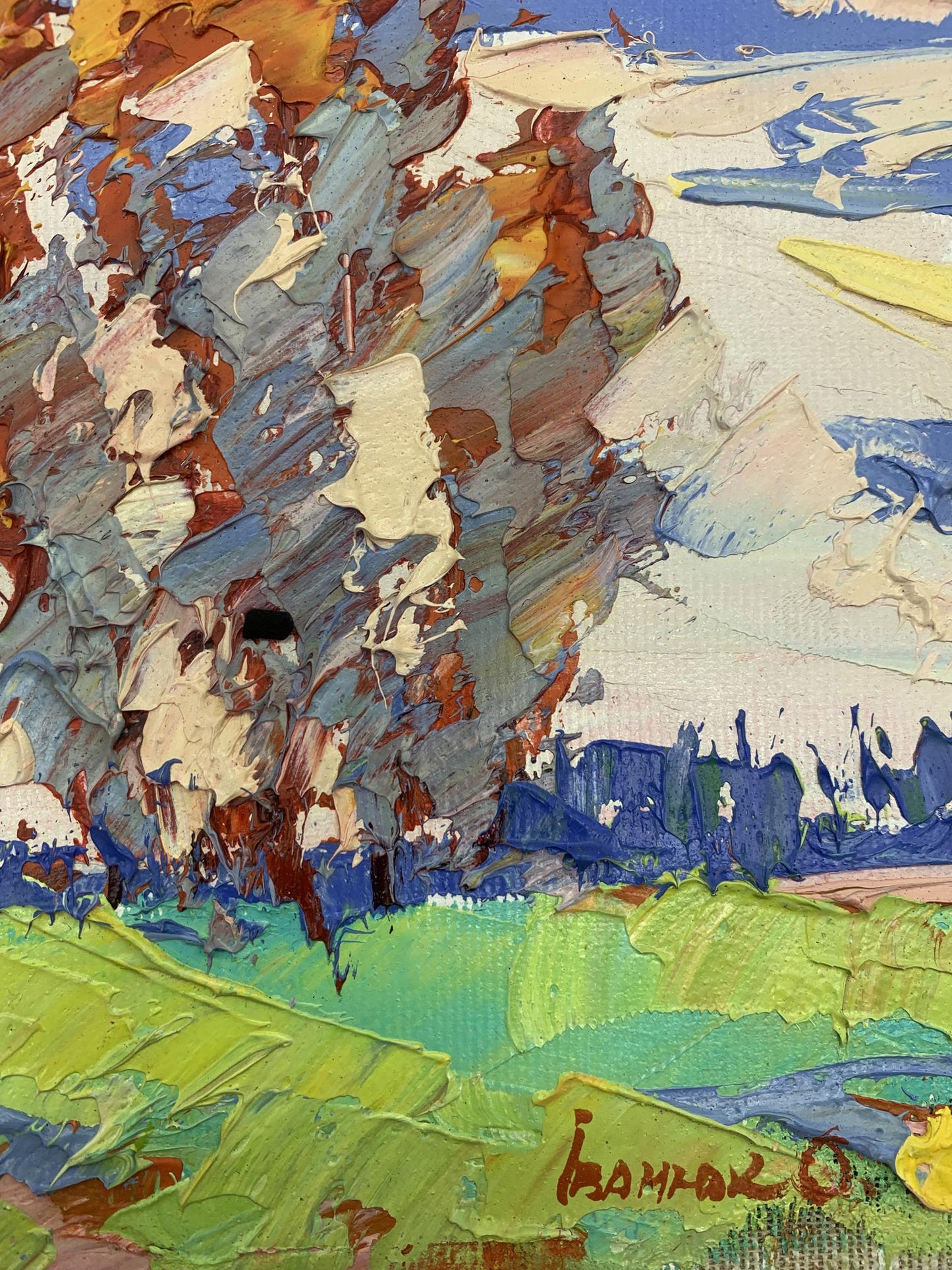 Evening rural landscape