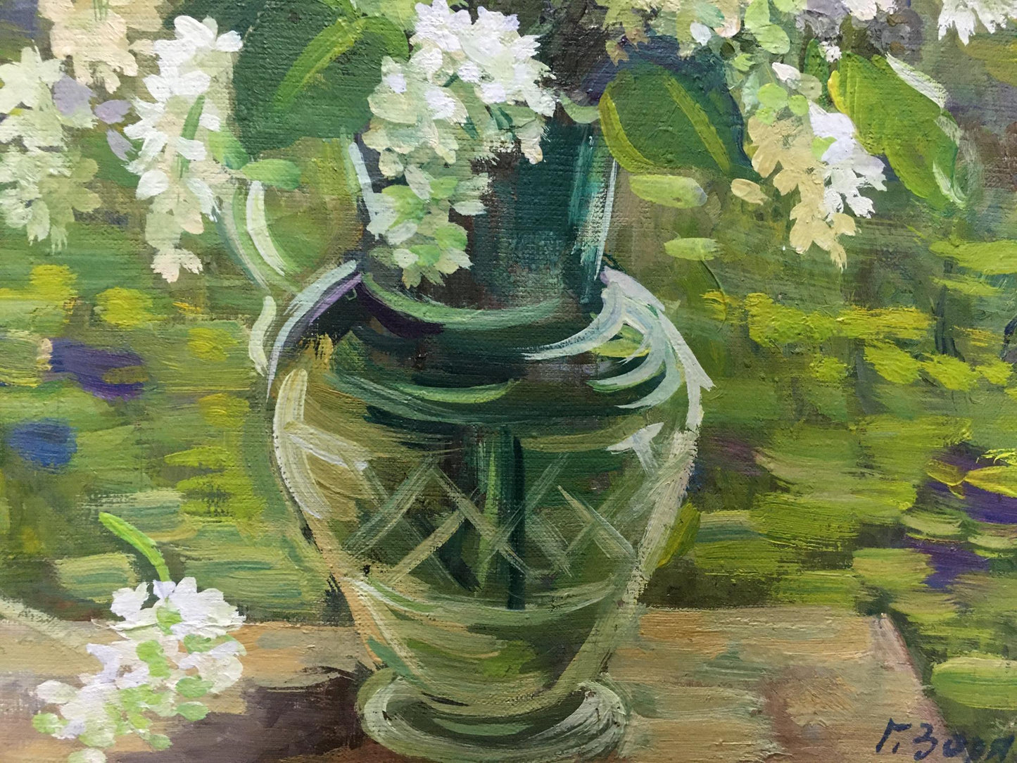 Oil painting Flowers Zorya (Zarya) Galina Denisovna