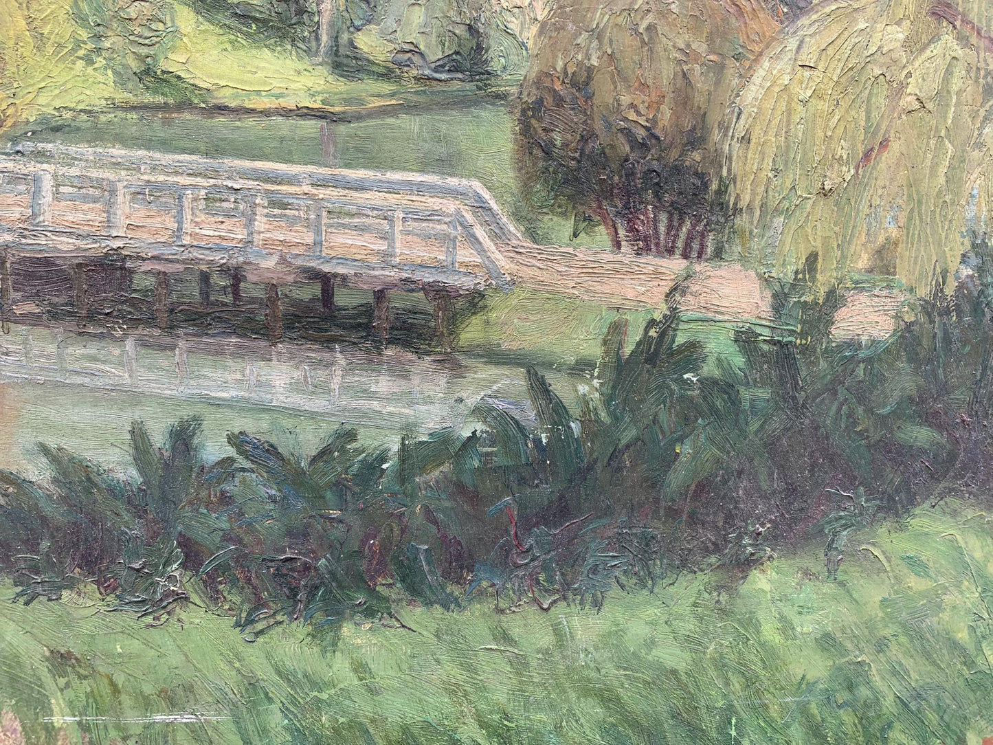 Oil painting Bridge Zosenko Valeriy Kupriyanovich