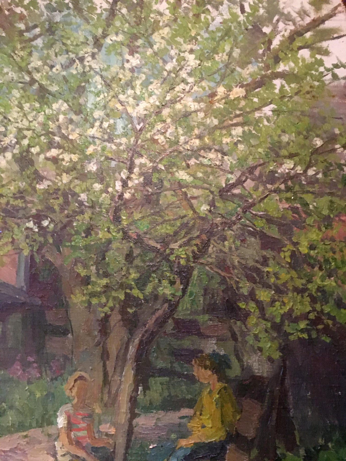 Oil painting In the courtyard Palazhchenko Irina