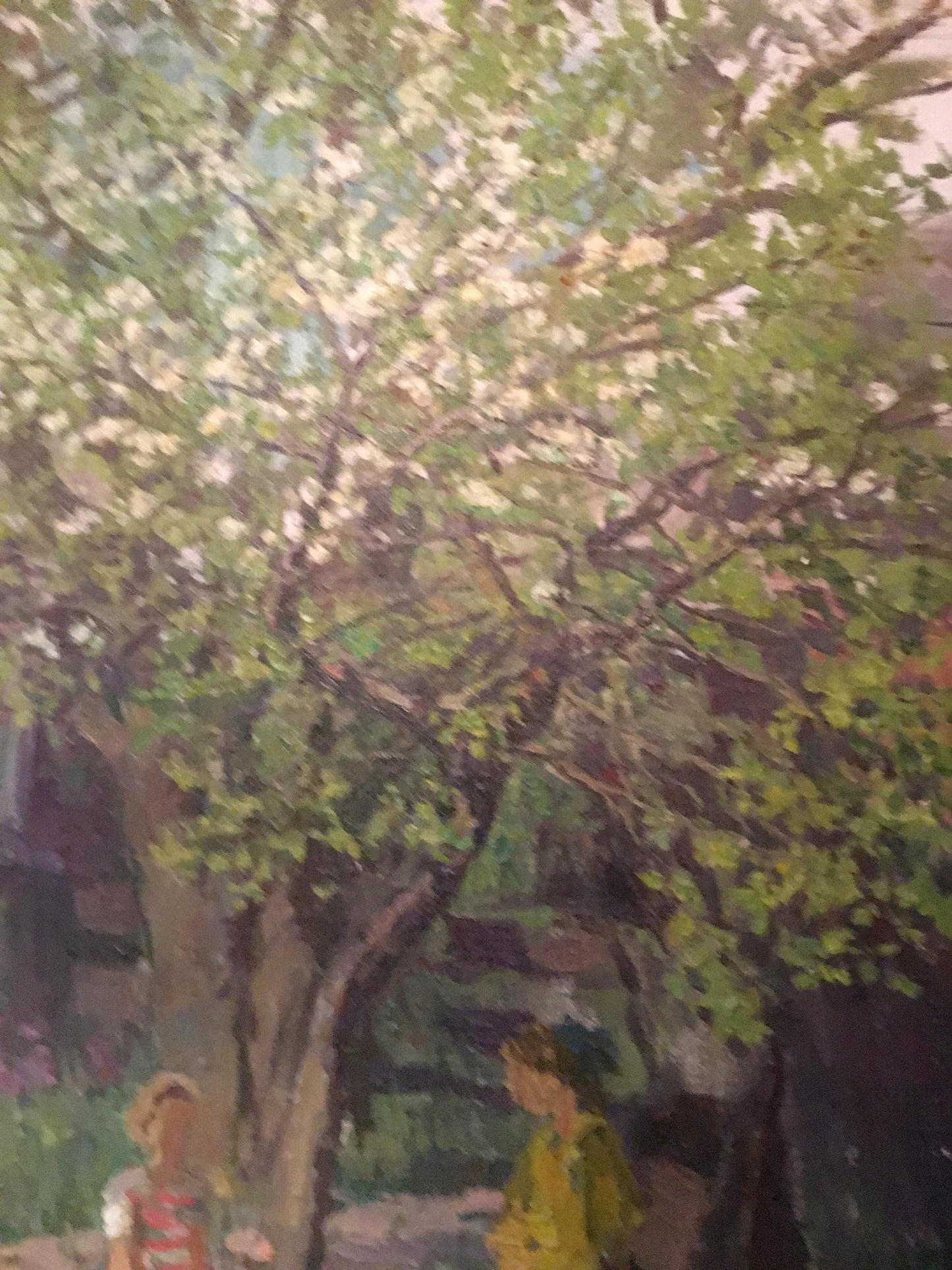 Oil painting In the courtyard Palazhchenko Irina