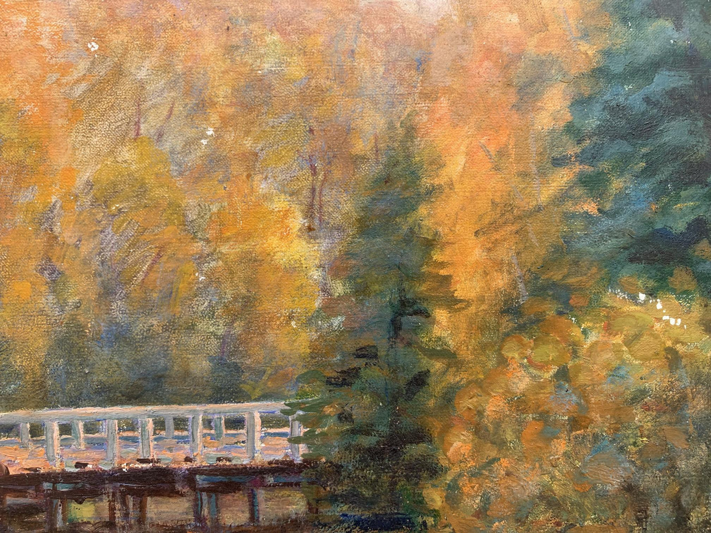 Valeriy Kupriyanovich Zosenko's oil portrayal of a serene environment