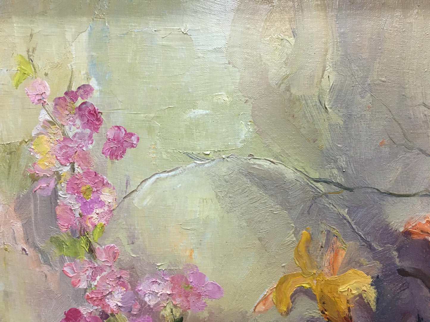 Oil painting Flowers Unknown artist