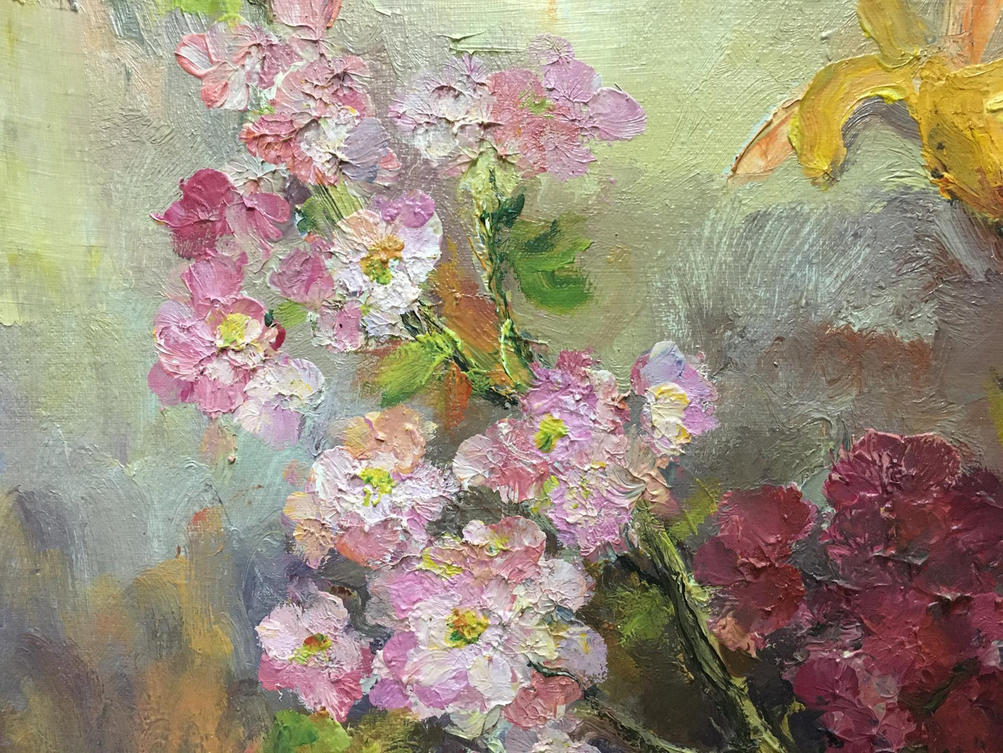 Oil painting Flowers Unknown artist