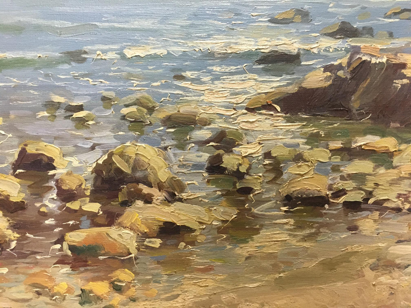 Oil painting Near the shore Miroshnik Konstantin Vyacheslavovich