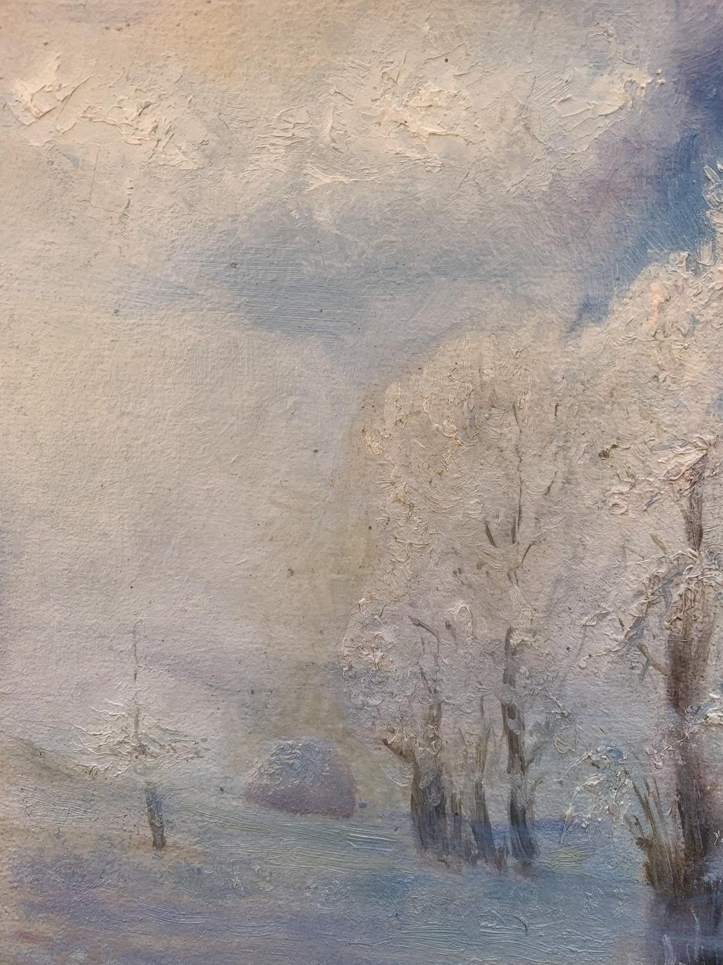 Oil painting First cold Ivan Kirillovych Tsyupka