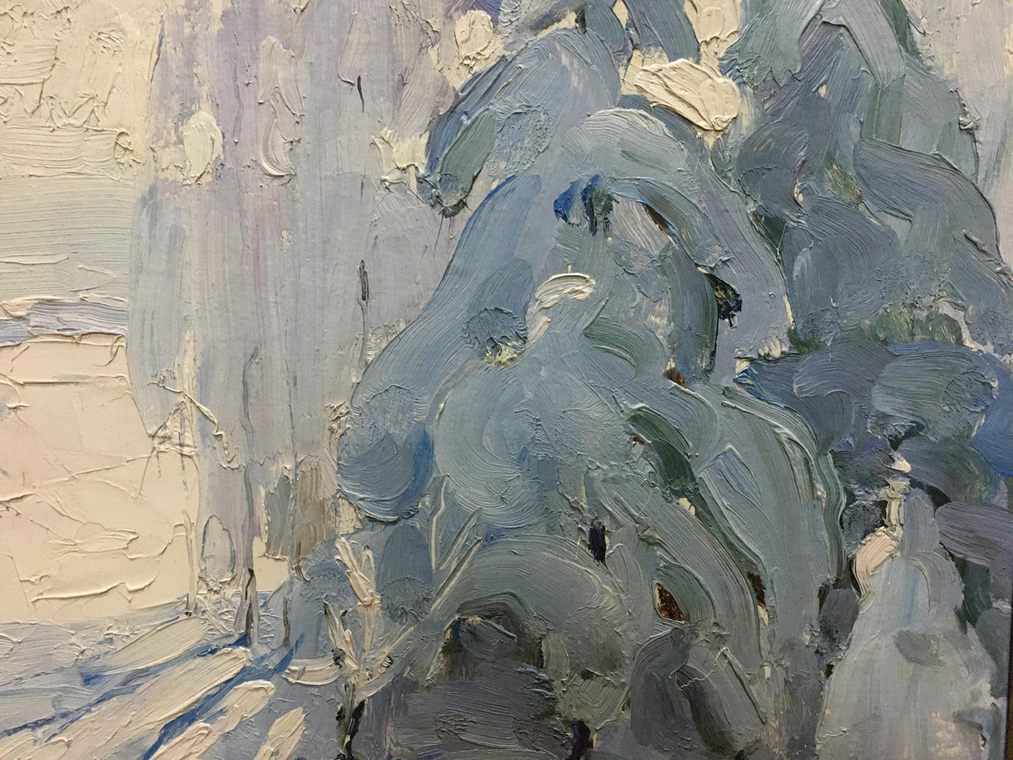 Oil painting Winter Petrov Georgy Petrovich