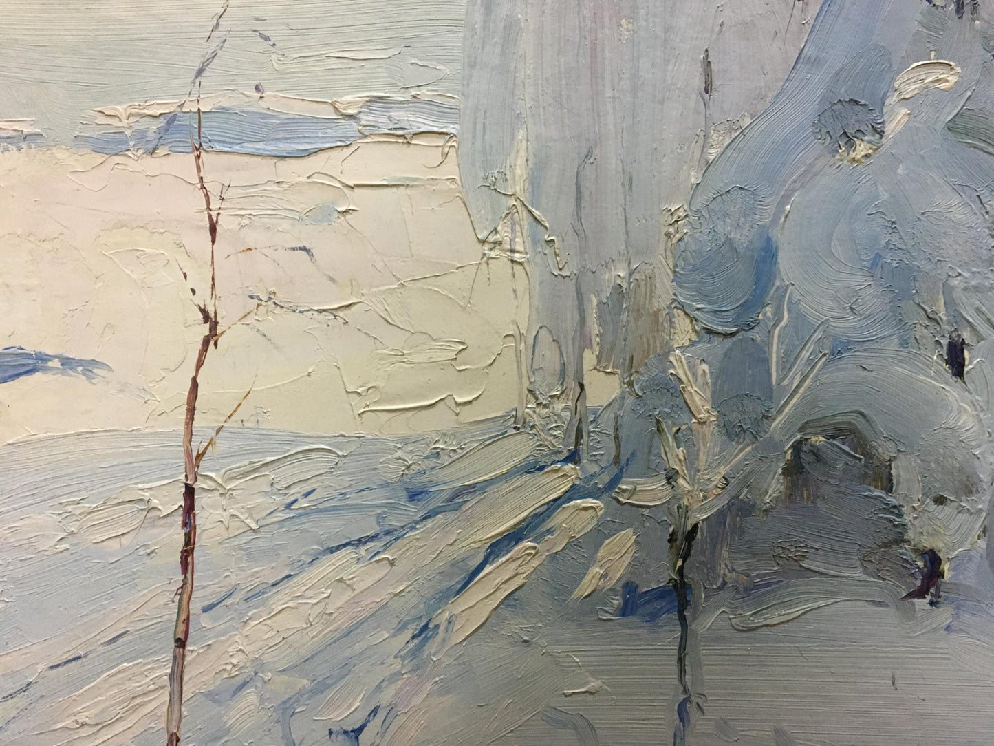 Oil painting Winter Petrov Georgy Petrovich
