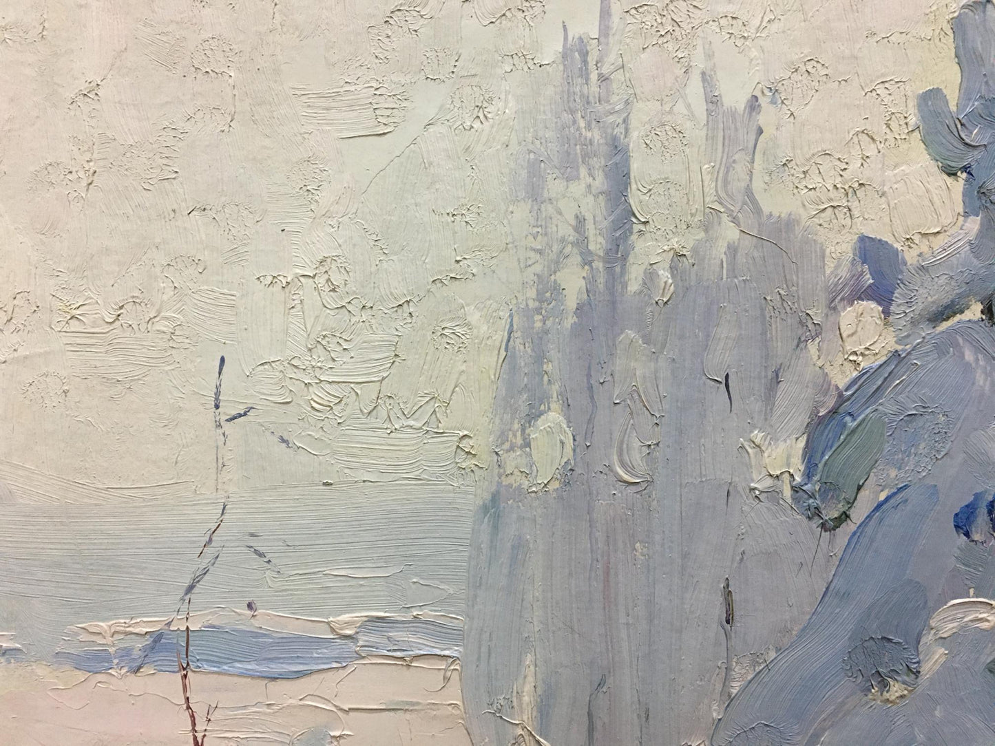 Oil painting Winter Petrov Georgy Petrovich