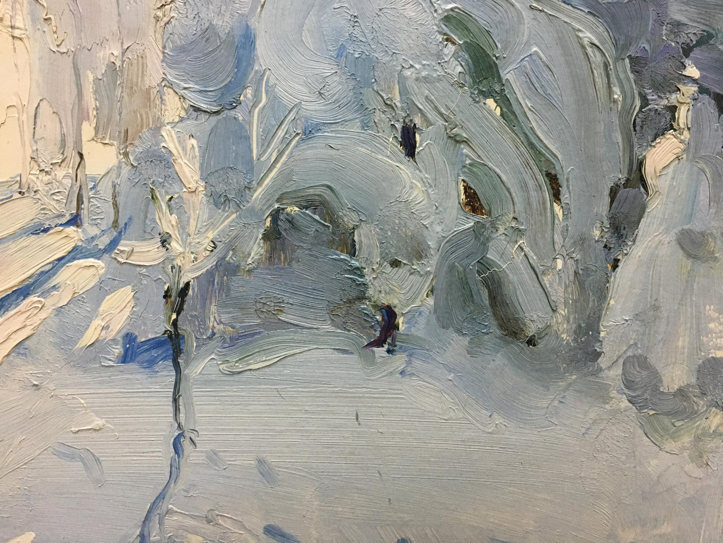 Oil painting Winter Petrov Georgy Petrovich