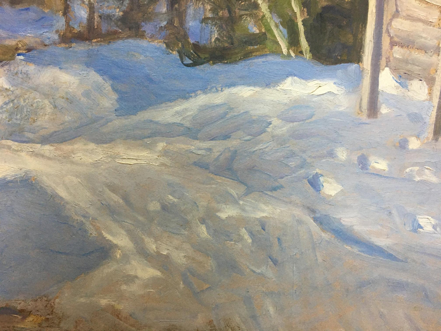 Oil painting Winter came Elena Alekseevna Birulya