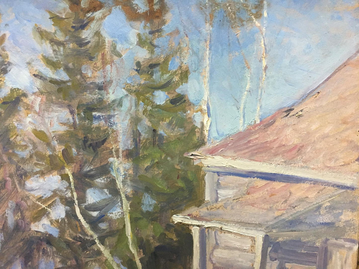 Oil painting Winter came Elena Alekseevna Birulya