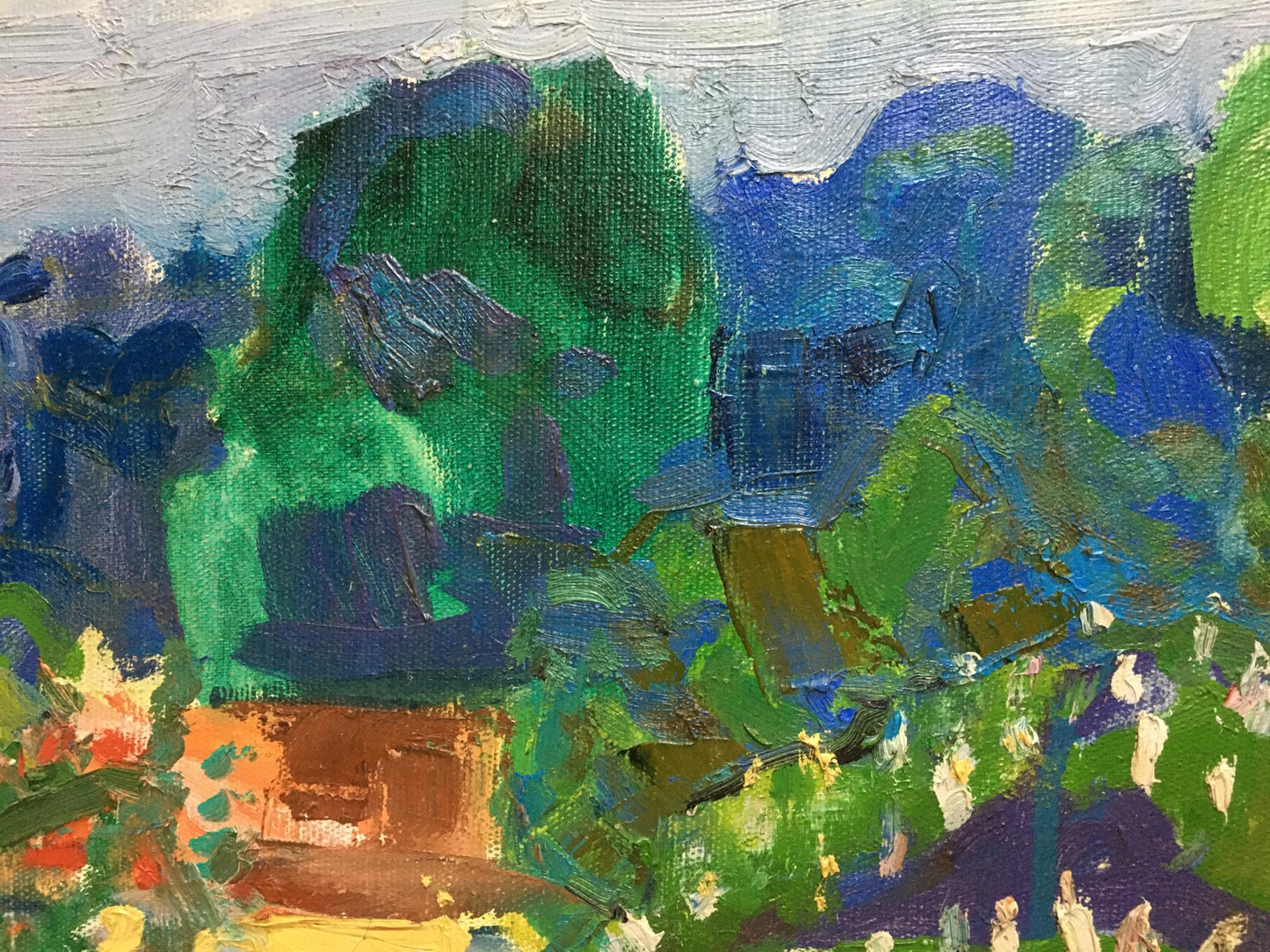 Oil painting Garden Glushchenko Nikolay Petrovich