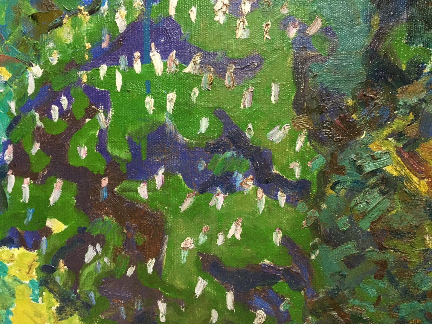 Oil painting Garden Glushchenko Nikolay Petrovich