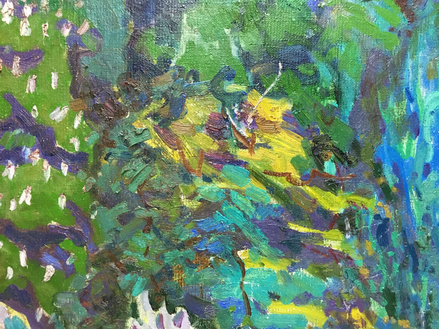 Oil painting Garden Glushchenko Nikolay Petrovich