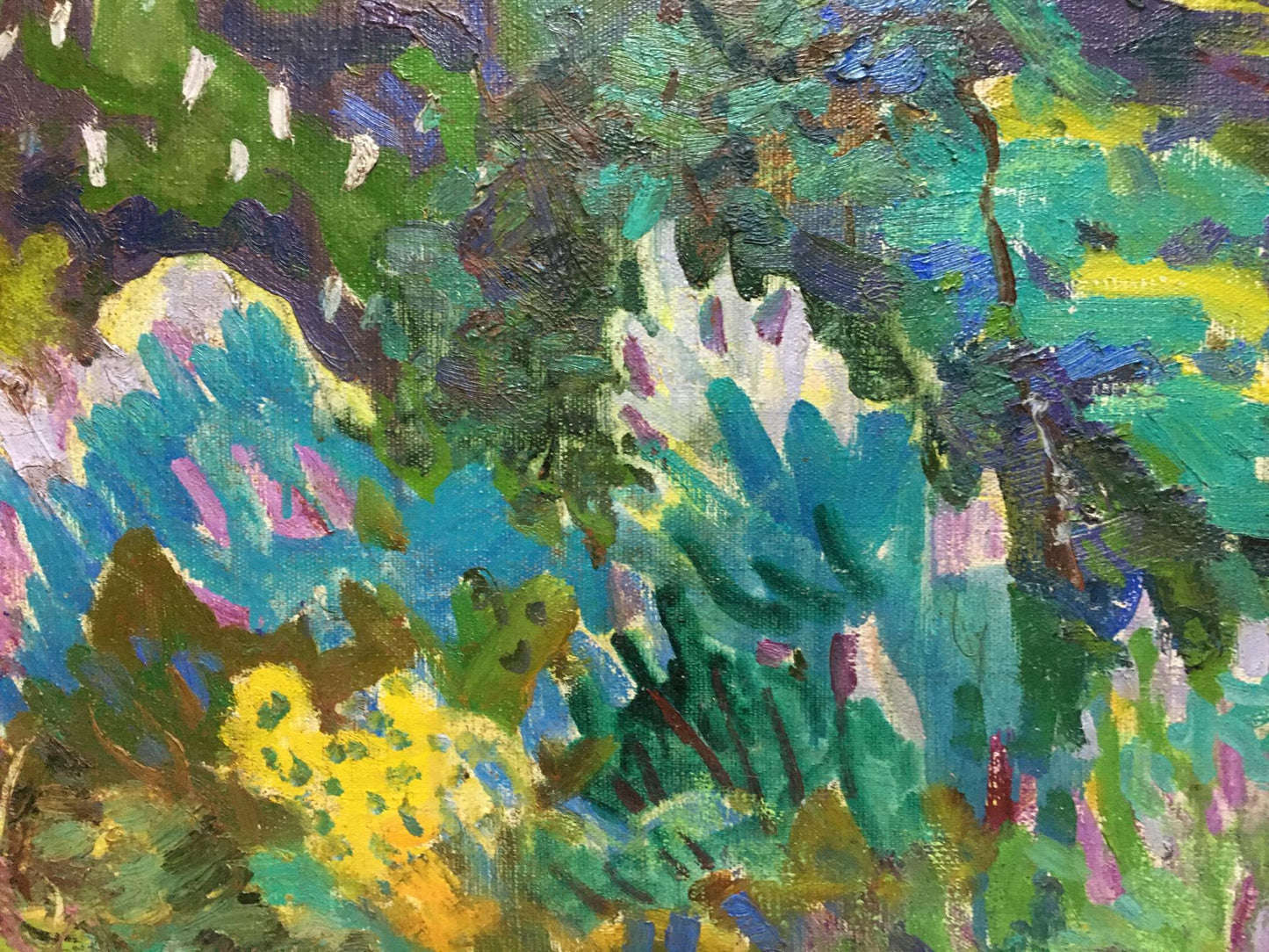 Oil painting Garden Glushchenko Nikolay Petrovich