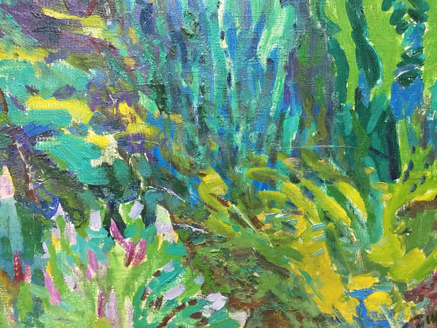 Oil painting Garden Glushchenko Nikolay Petrovich