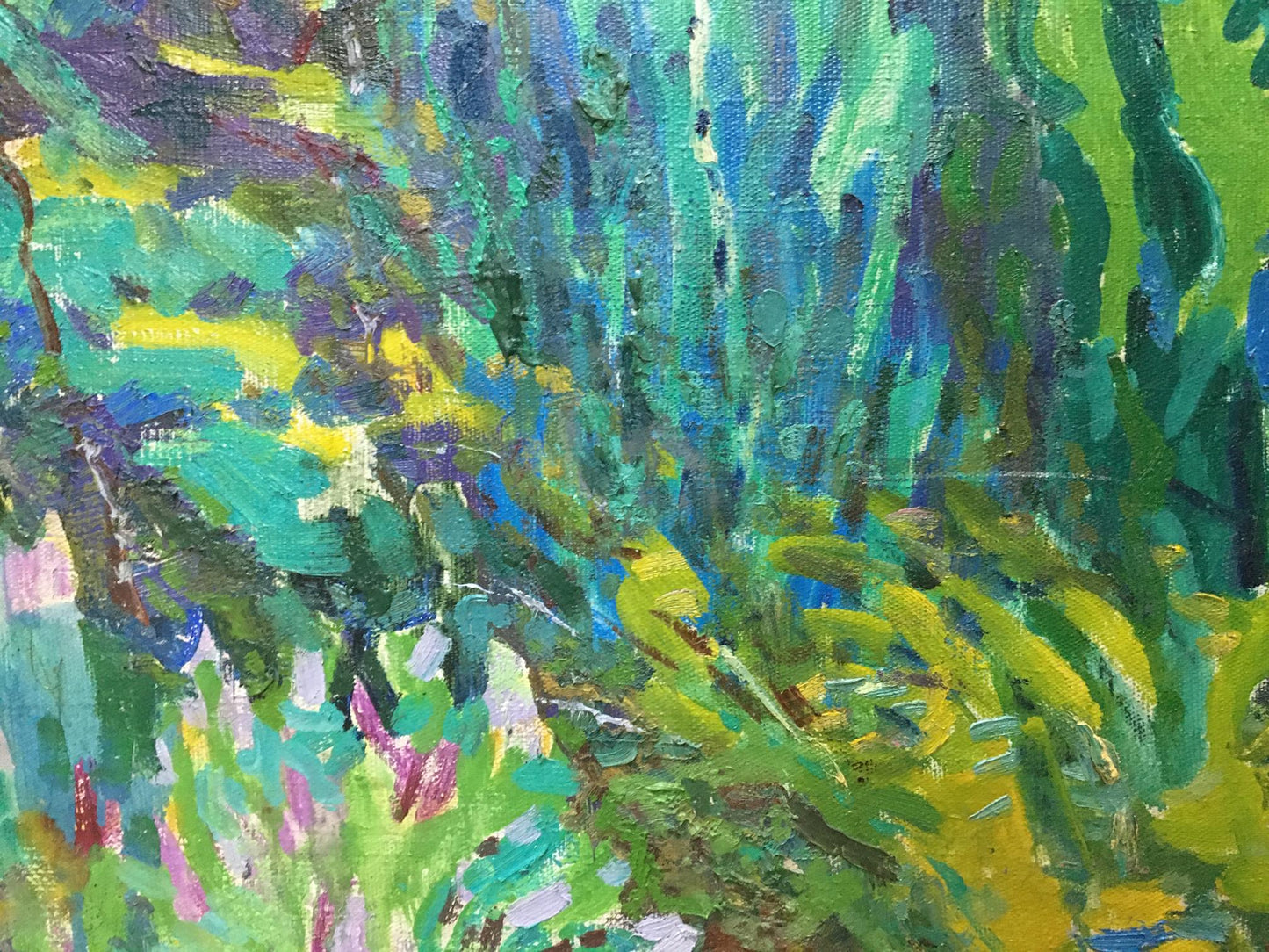 Oil painting Garden Glushchenko Nikolay Petrovich