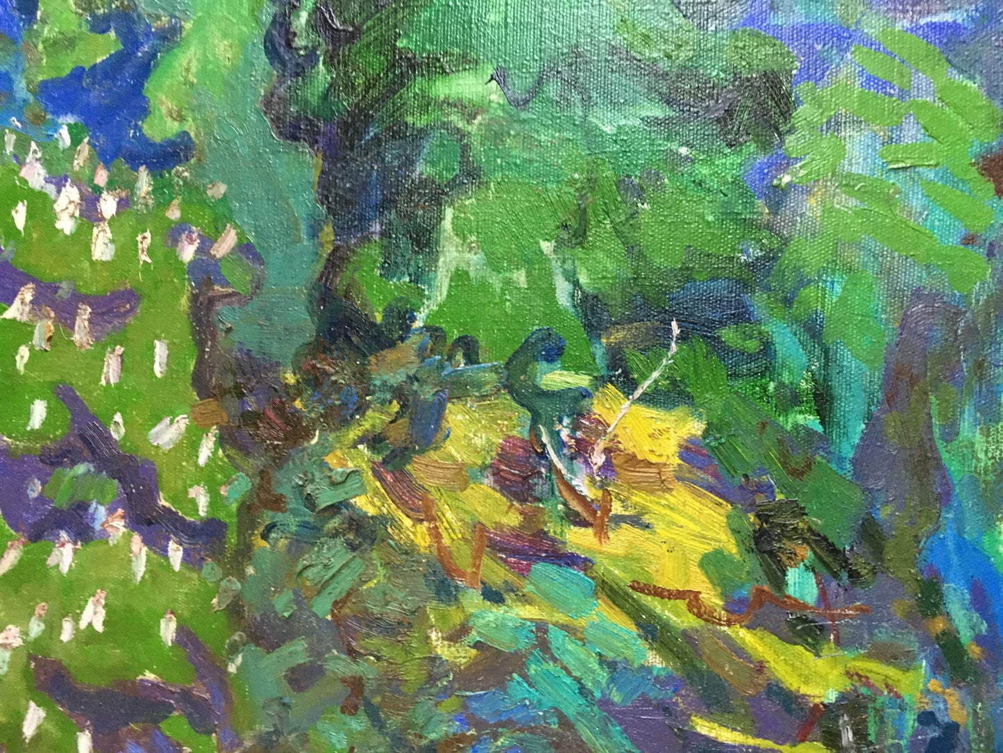 Oil painting Garden Glushchenko Nikolay Petrovich