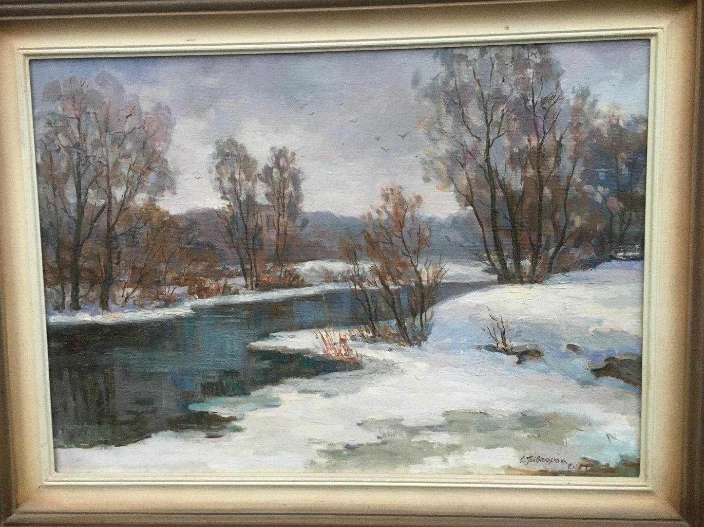 Oil painting Early spring Sergey Pivtorak