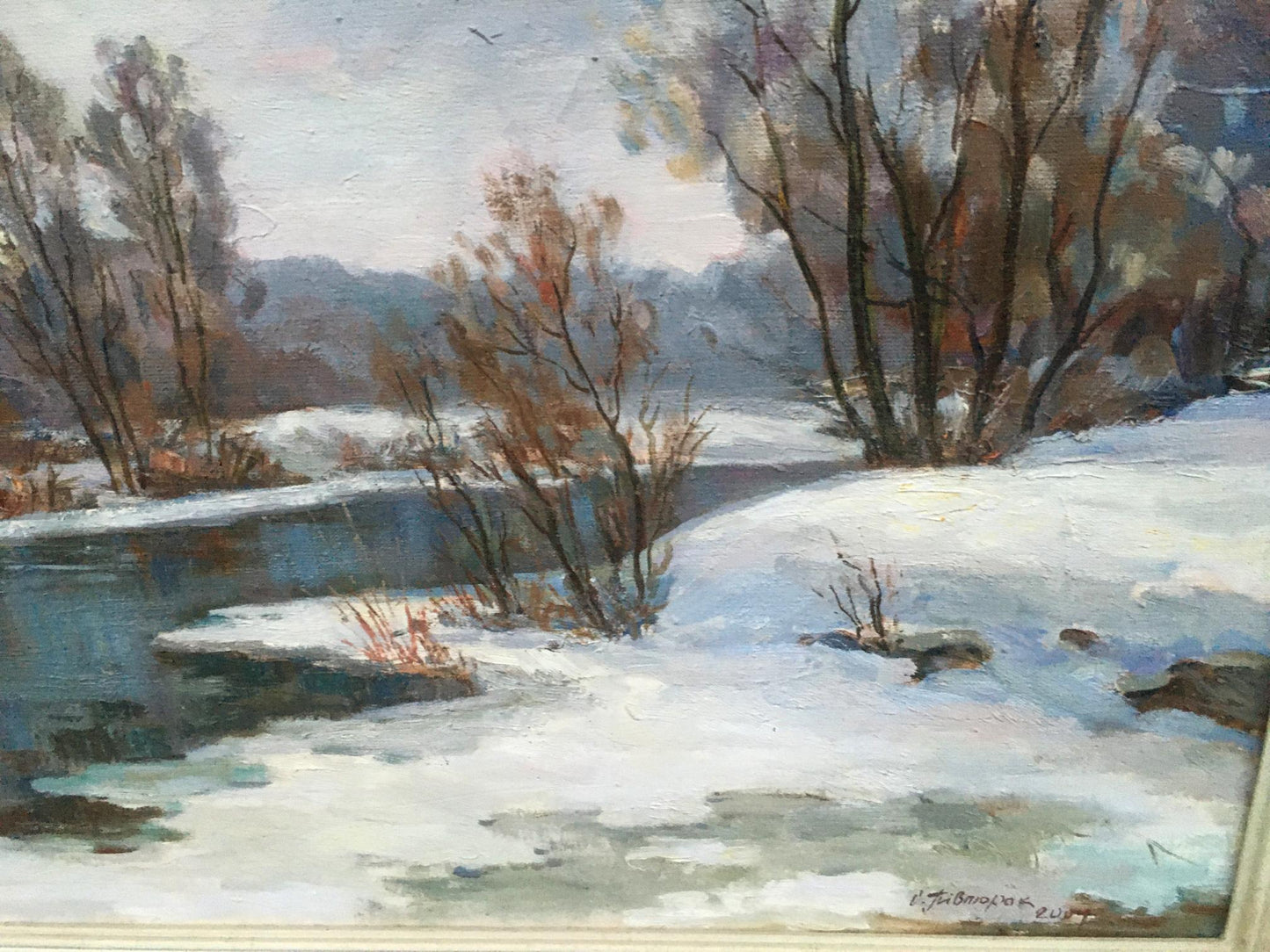 Oil painting Early spring Sergey Pivtorak