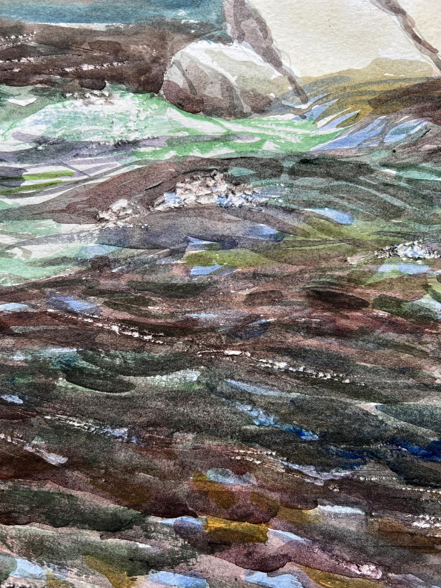 Watercolor painting Landscape