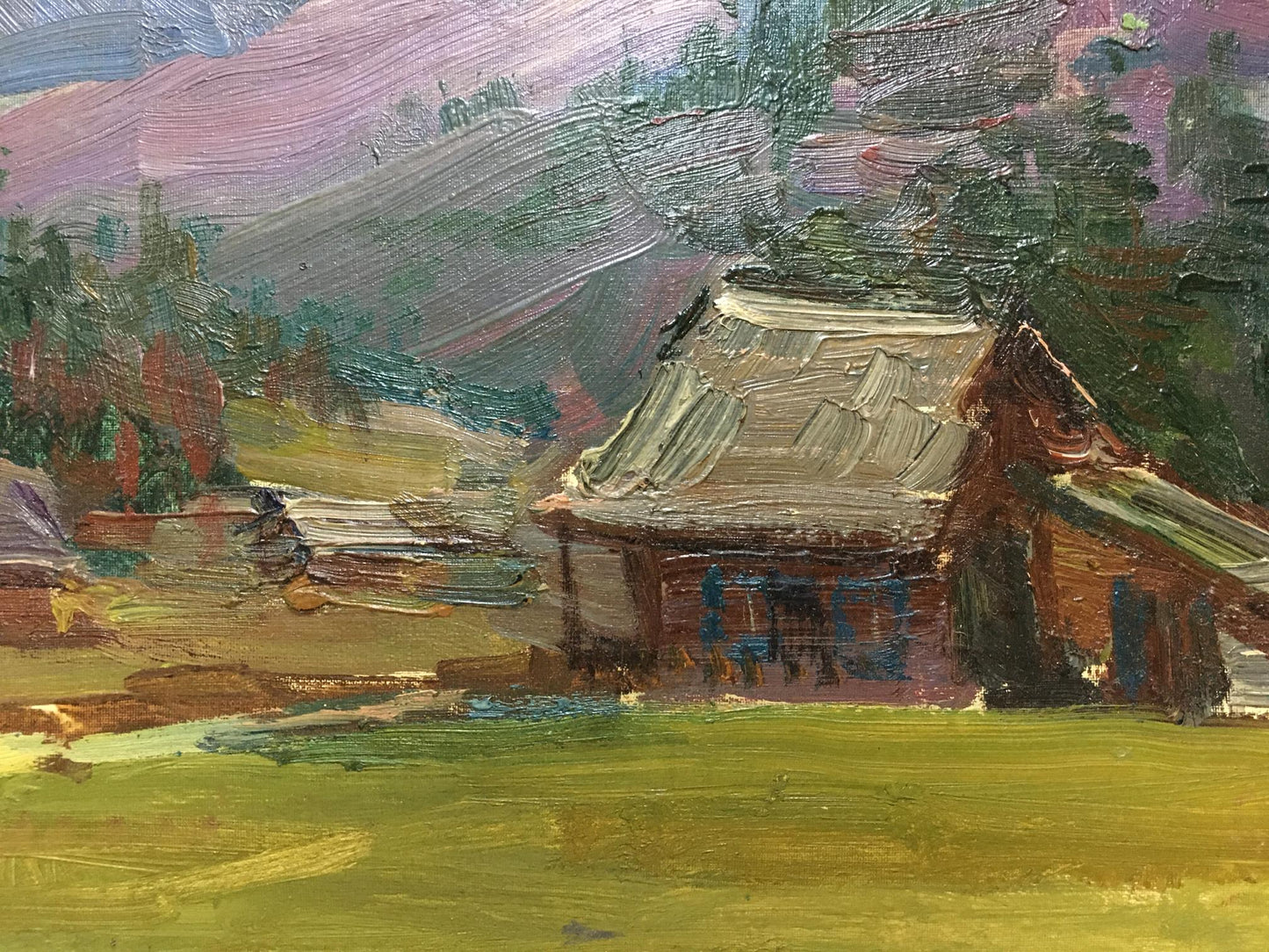 Oil painting Mountain landscape Glushchenko Nikolay Petrovich