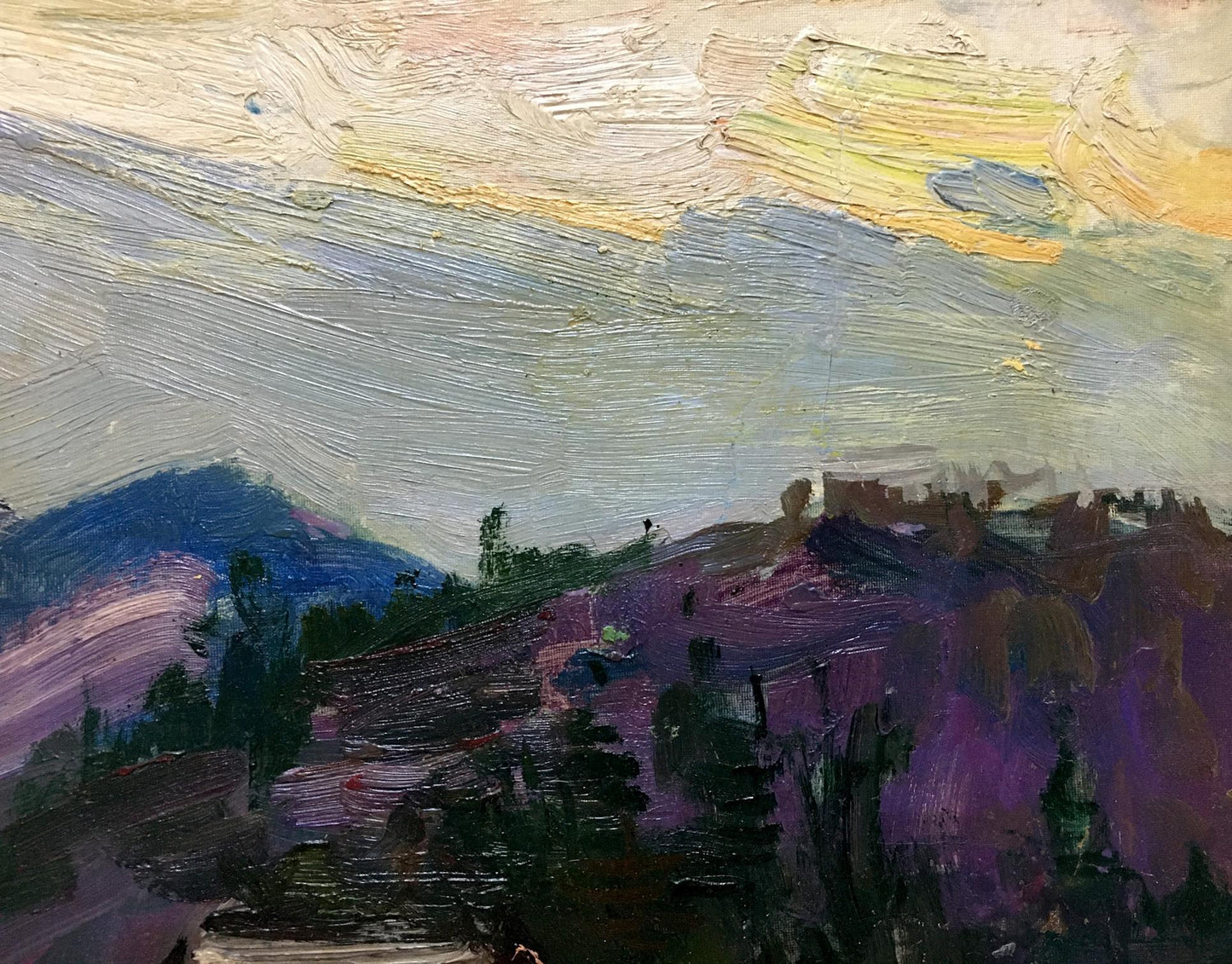 Oil painting Mountain landscape Glushchenko Nikolay Petrovich