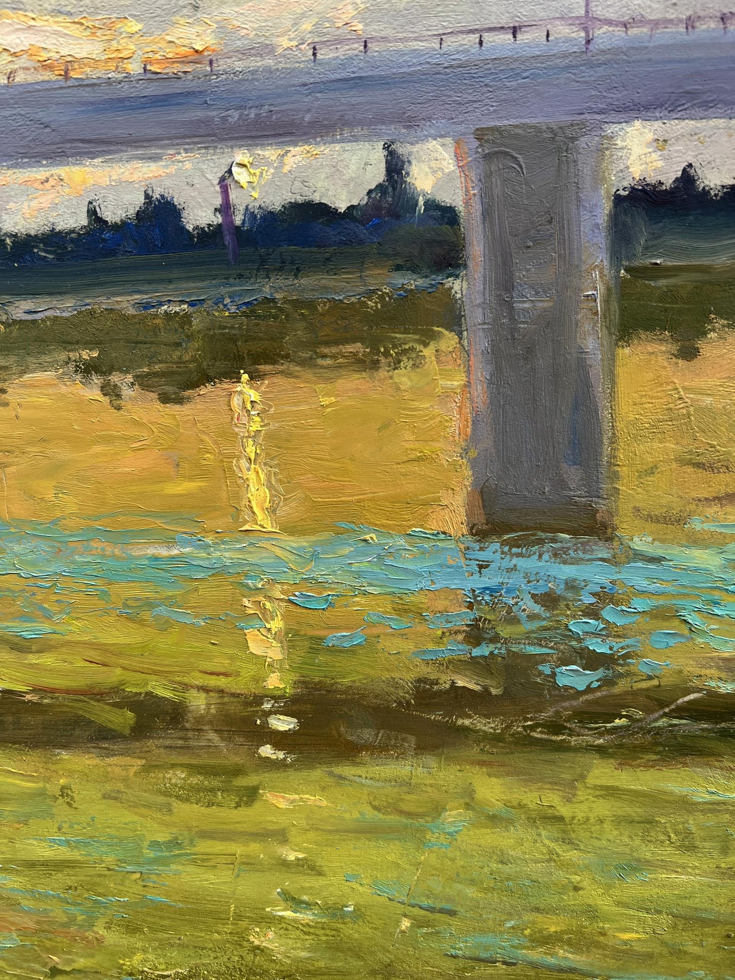 Oil painting River Nature Landscape