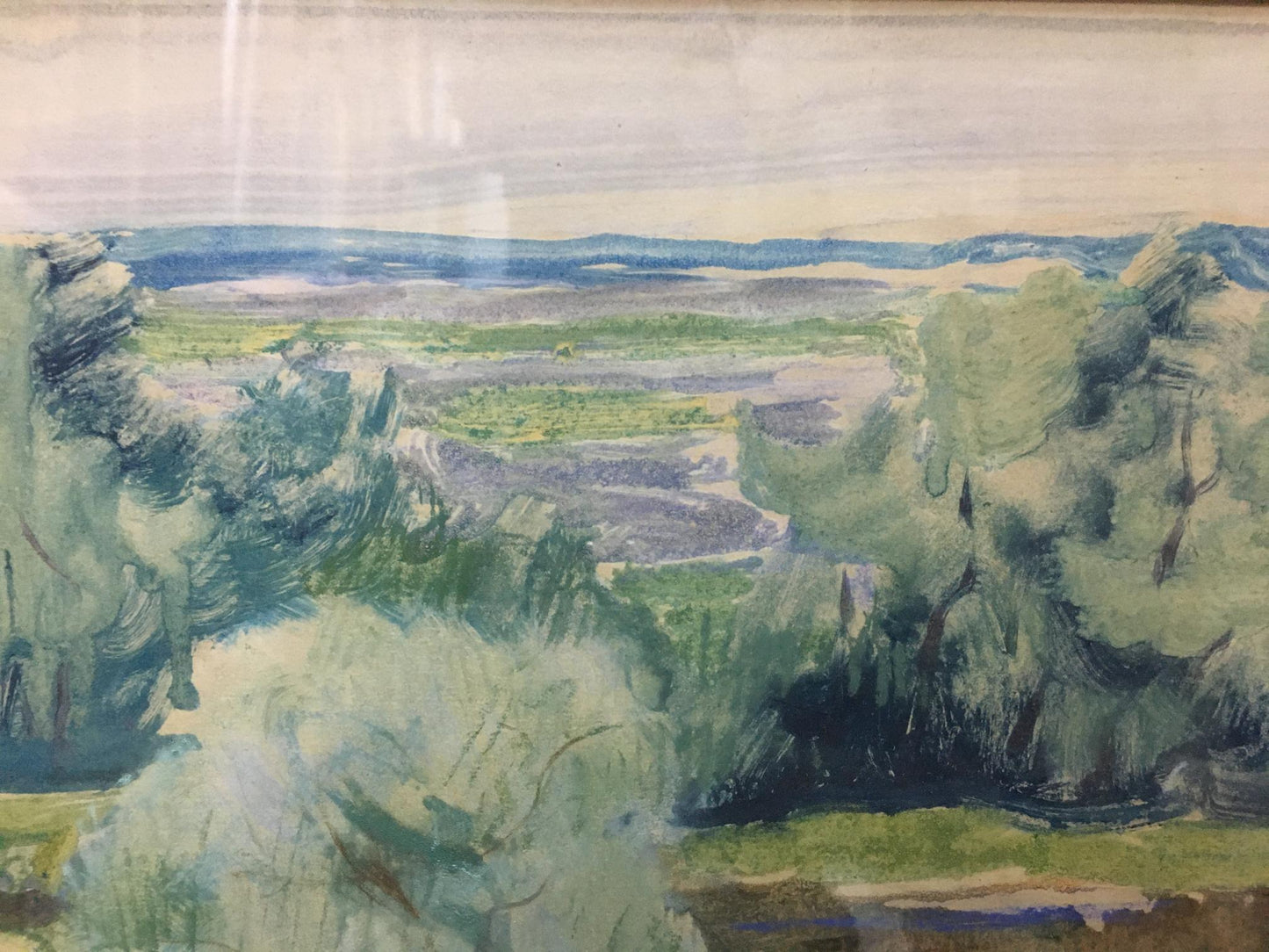 Watercolor painting Landscape Glushchenko Nikolay Petrovich