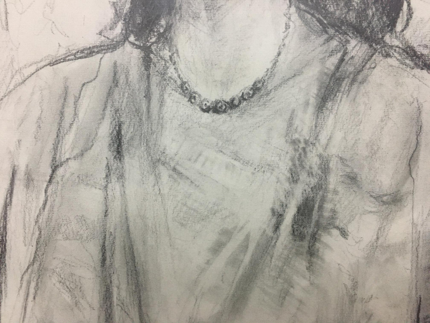 Ink painting Portrait of a nurse Shishko Sergey Fedorovich