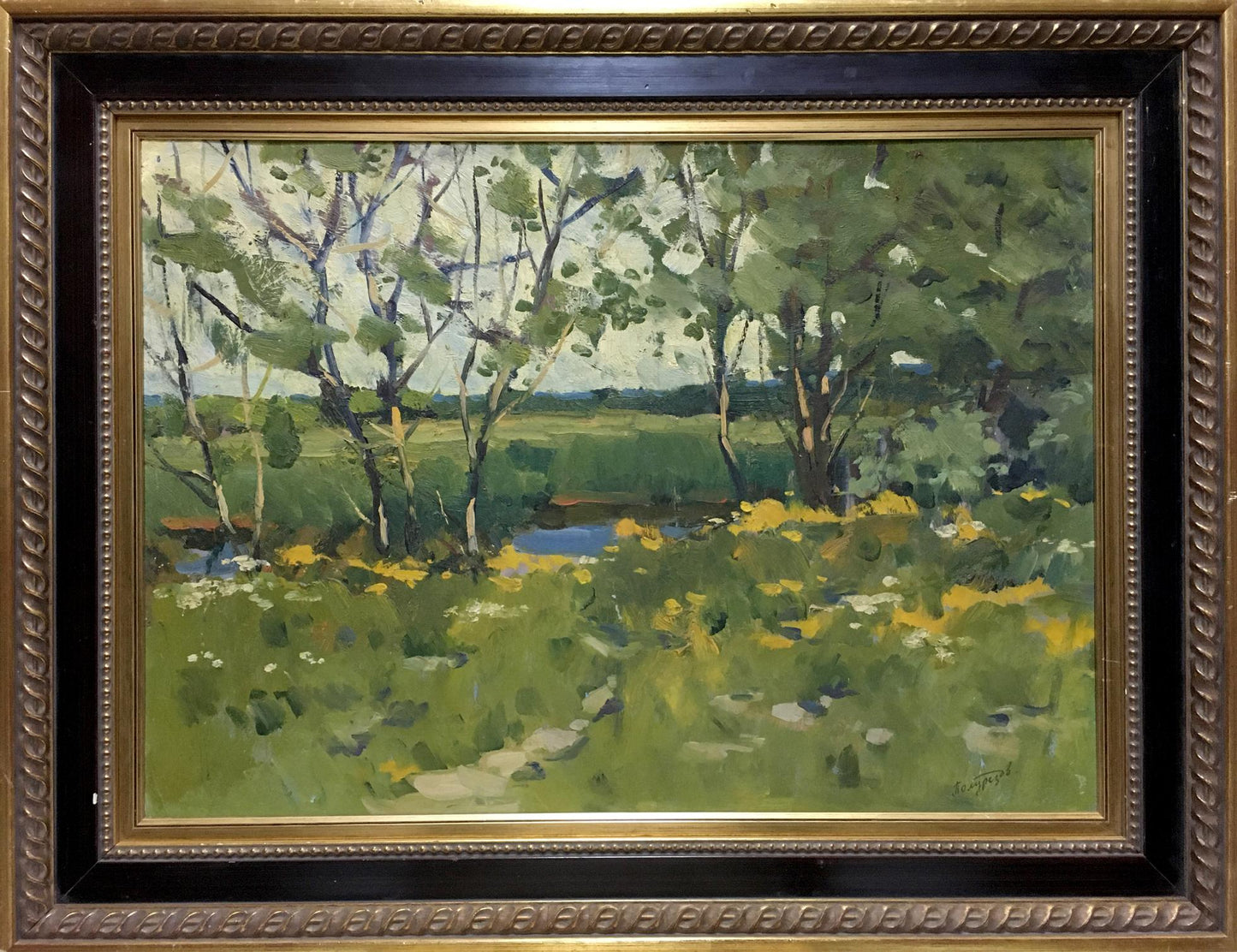 Oil painting In summer Polurezov G.I.