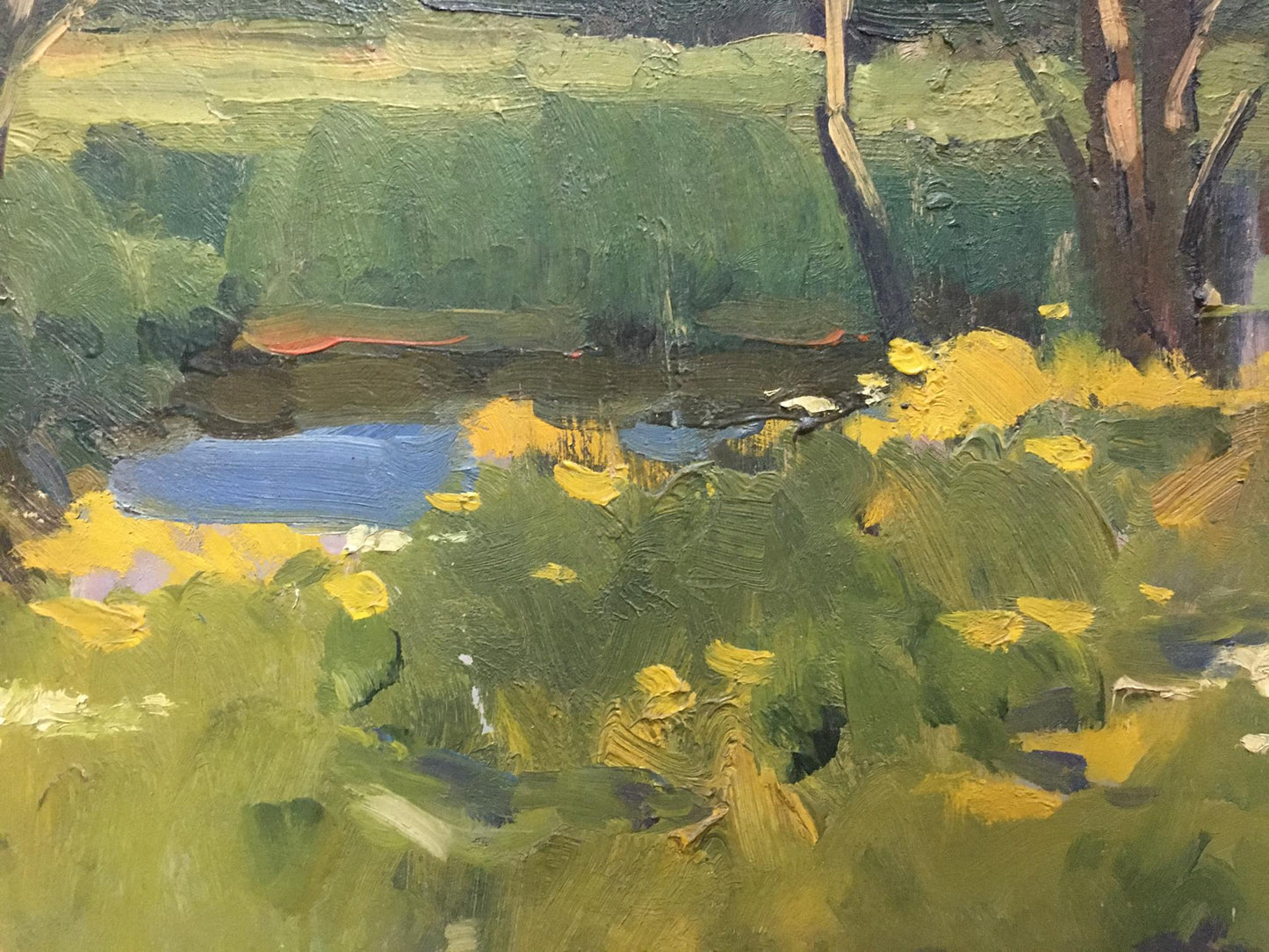 Oil painting In summer Polurezov G.I.