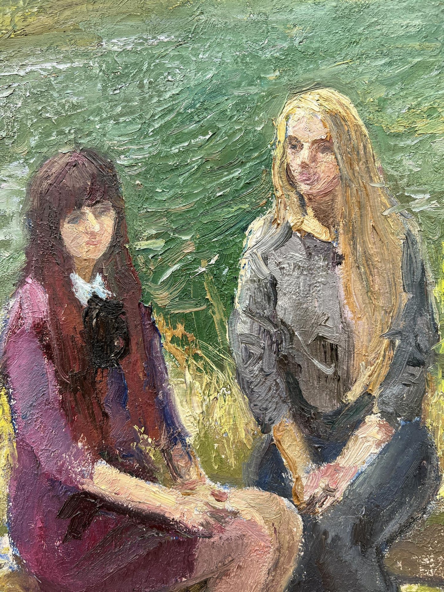 Oil painting Mermaid portrait