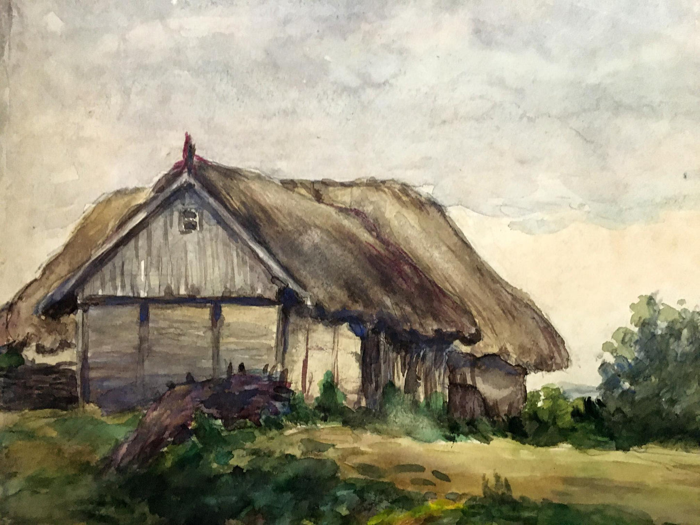 Oil painting House on the outskirts Cherkas A.G.