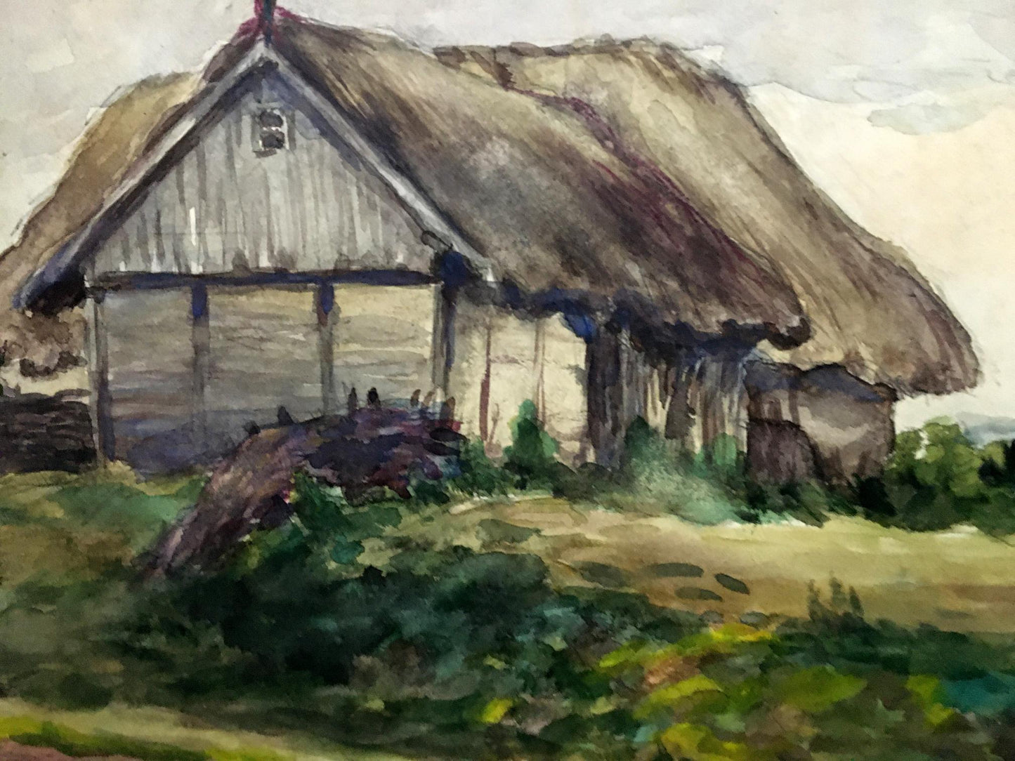 Oil painting House on the outskirts Cherkas A.G.